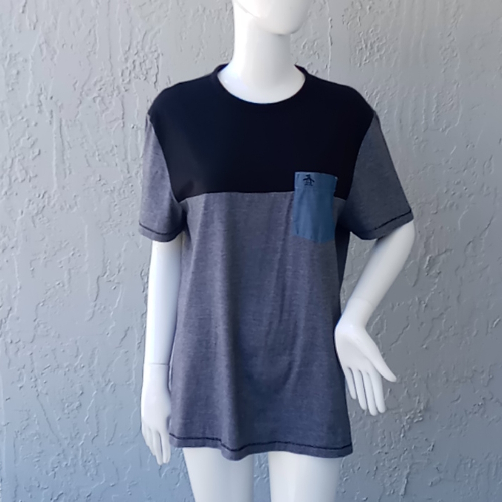 Original Penguin Feeder Stripe Color Block Tee - image 2